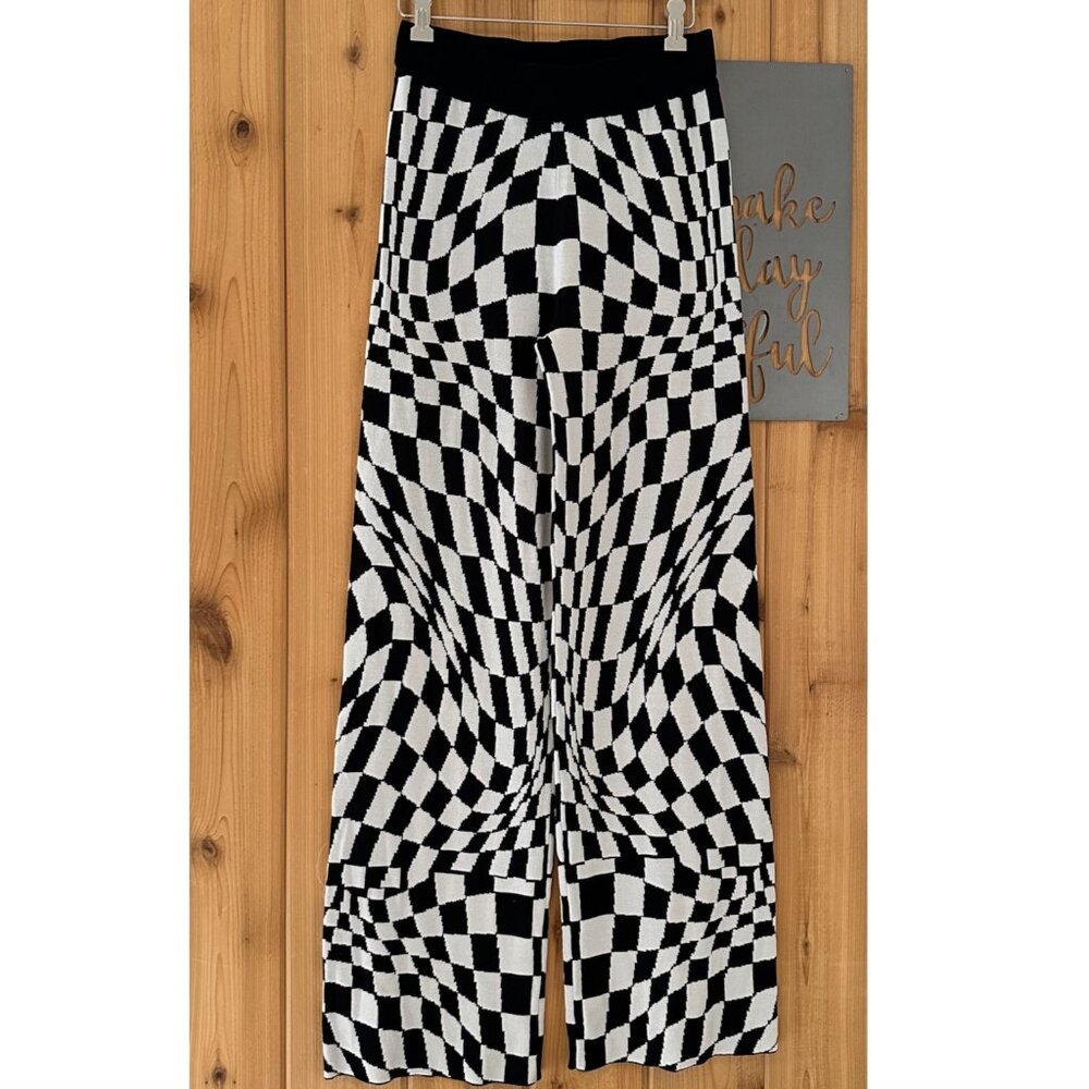 Daydreamer Eclipse Wave Checkered Pant Size Large - image 6